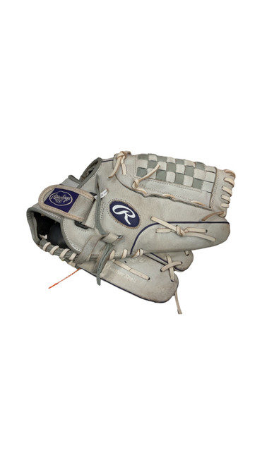 Vist Large View of Product Image Which is Used Rawlings SURE CATCH, BB/SB Glove RH Throw Grey 12 1/2"