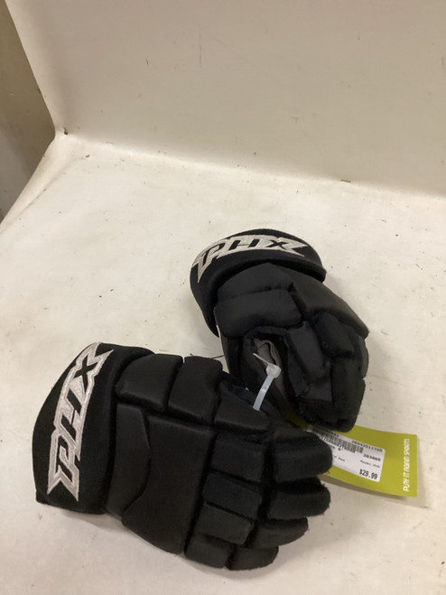 Vist Large View of Product Image Which is Used PHX Youth Gloves Black And Red 9"