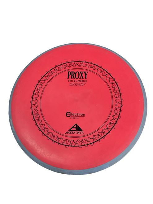 Vist Large View of Product Image Which is Used Axiom ELECTRON PROXY Disc Golf Putter Red 168g