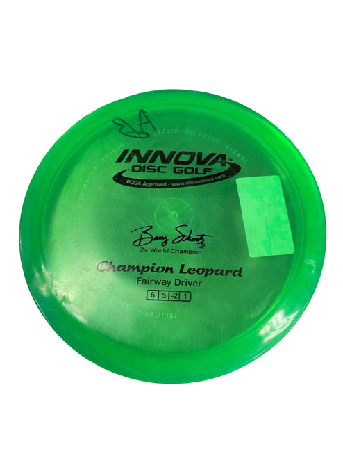Vist Large View of Product Image Which is Used Innova CHAMP LEOPARD Disc Golf Driver Green 170g