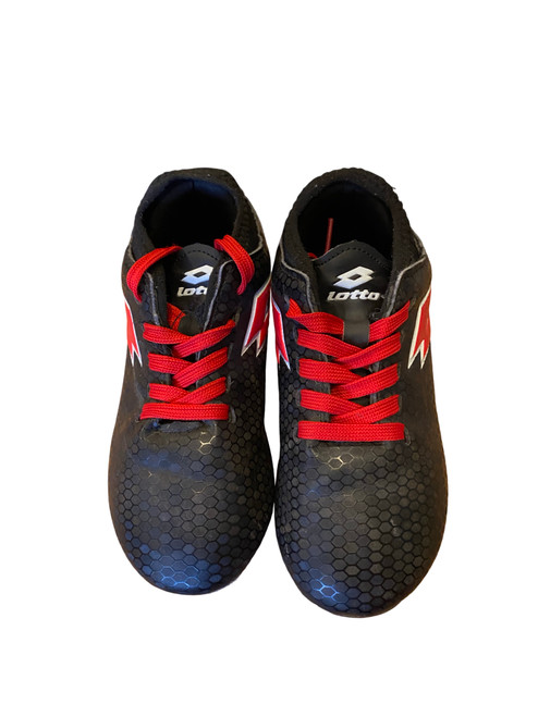 Vist Large View of Product Image Which is Used Lotto Soccer Cleats Black Youth 12.0