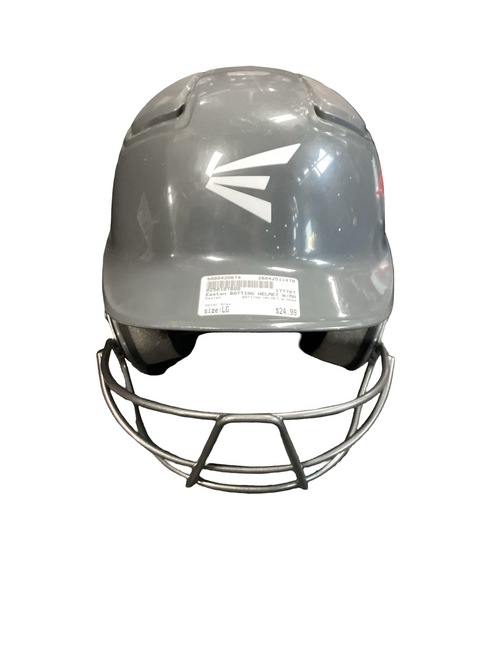 Vist Large View of Product Image Which is Used Easton BATTING HELMET W/MASK Batting Helmet w/Mask Grey LG