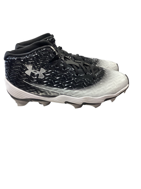 Vist Large View of Product Image Which is Used Under Armour Adult FB Cleats Black Senior 7