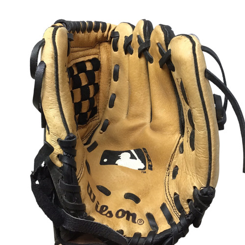 Vist Large View of Product Image Which is Used Wilson A350 BB/SB Glove RH Throw Brown 11"