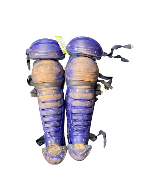 Vist Large View of Product Image Which is Used Baseball/Softball Catchers Leg Guards Royal Blue Intermediate 