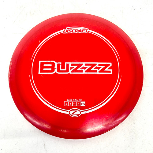 Vist Large View of Product Image Which is Used Discraft Z LINE BUZZZ Disc Golf Mid Range Red 175g