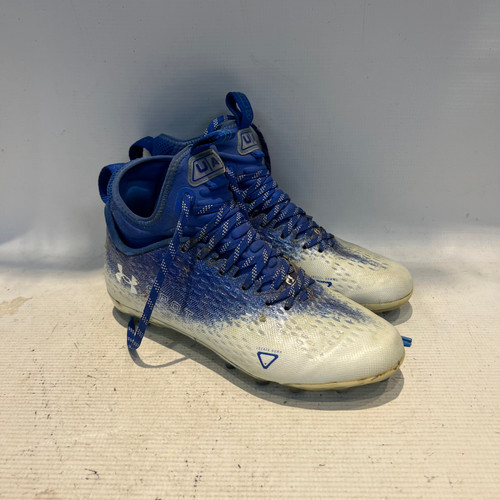 Vist Large View of Product Image Which is Used Under Armour Adult FB Cleats Royal Blue Senior 7.5