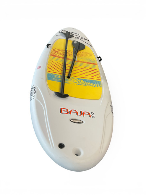 Vist Large View of Product Image Which is Used Pelican BAHA 100 SUP Board White 10Ft