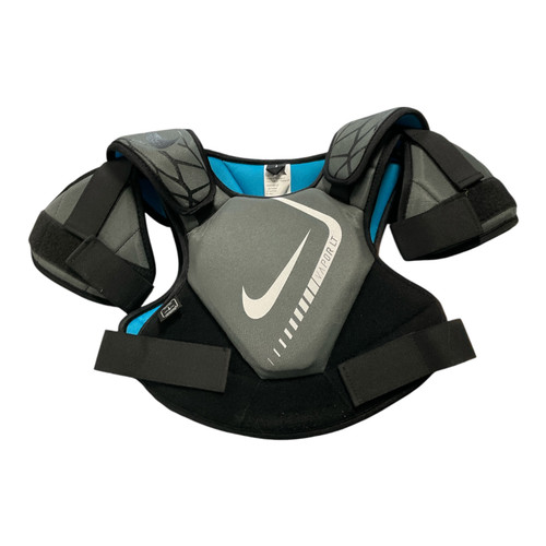 Vist Large View of Product Image Which is Used Nike VAPOR LT YOUTH Lacrosse Shoulder Pads Grey LG