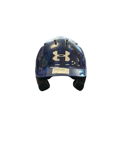 Vist Large View of Product Image Which is Used Under Armour BASEBALL HELMET Batting Helmet No Mask Navy Blue SM
