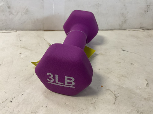 Vist Large View of Product Image Which is Used Hex Dumbbell Purple 3 lb