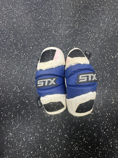 Vist Large View of Product Image Which is Used STX CELL Lacrosse Arm Pads/Guards Royal Blue MD