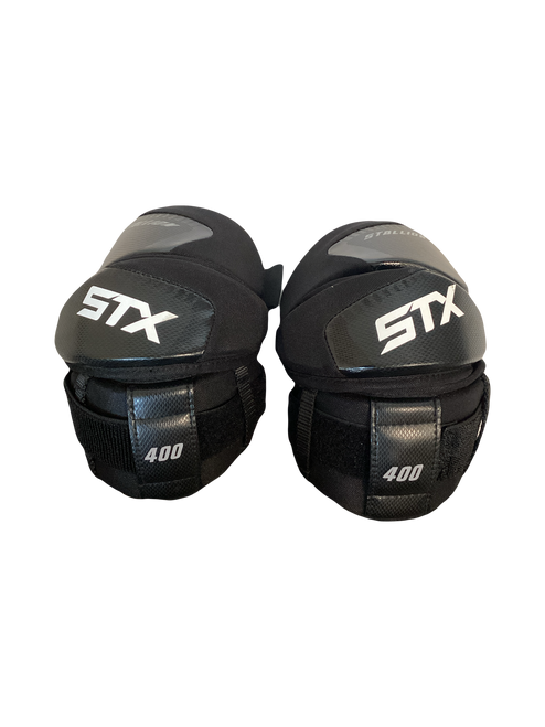 Vist Large View of Product Image Which is Used STX 400 Lacrosse Arm Pads/Guards Black MD