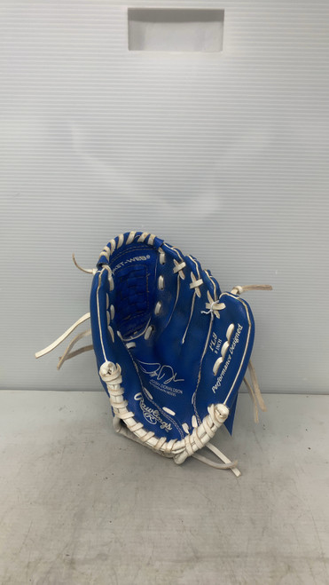 Vist Large View of Product Image Which is Used Rawlings PL9 BB/SB Glove RH Throw Royal Blue 9"