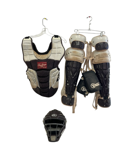 Vist Large View of Product Image Which is Used Rawlings Velo 2 Adult OS Catchers Set