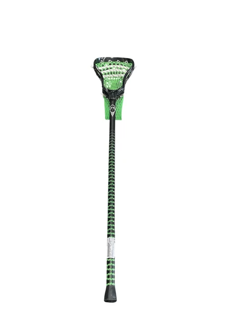 Vist Large View of Product Image Which is Used Under Armour LAX STICK Men Atk/Mid Complete Stick Black And Neon Green