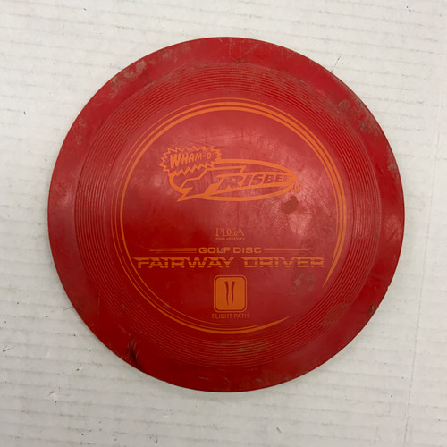 Vist Large View of Product Image Which is Used Wham-O FRISBEE Disc Golf Driver Red 171g
