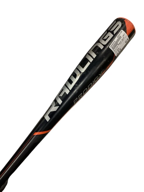 Vist Large View of Product Image Which is Used Rawlings PRODIGY ALLOY BB/SB USA 2 5/8 Bat Black 29"