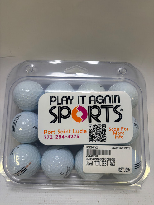 Vist Large View of Product Image Which is Used Titleist AVX USED 12 Pack - Golf Balls