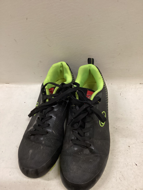 Vist Large View of Product Image Which is Used Rawlings BB CLEATS BB/SB Cleats Black And Neon Green Junior 06