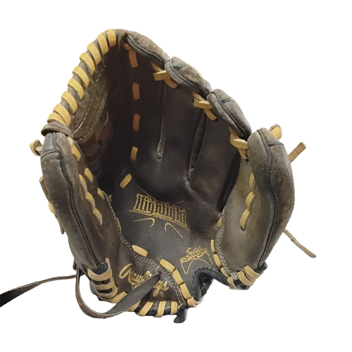 Vist Large View of Product Image Which is Used Rawlings HIGHLIGHT BB/SB Glove RH Throw Brown 11"