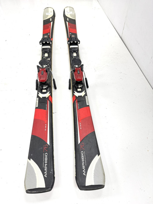 Vist Large View of Product Image Which is Used Elan AMPHIBIO Mens DH Ski/Binding Black 168 cm