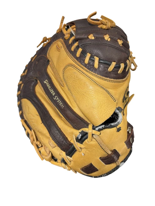 Vist Large View of Product Image Which is Used Mizuno WORLD WIN BB/SB Catchers RH Throw Brown 34"