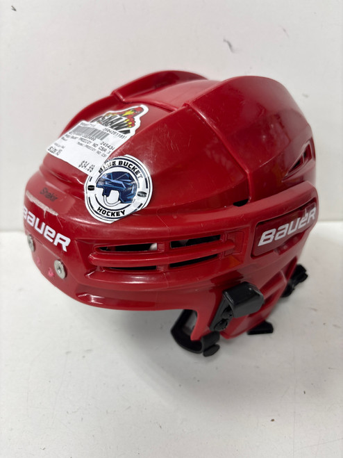 Vist Large View of Product Image Which is Used Bauer PRODIGY NO CSA Hockey Helmet Only Red XS