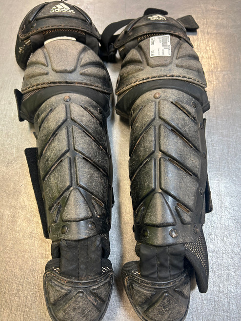 Vist Large View of Product Image Which is Used Adidas SHIN Catchers Leg Guards Black Intermed