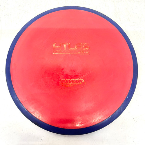 Vist Large View of Product Image Which is Used Innova XT STAR ATLAS Disc Golf Mid Range Red 174g