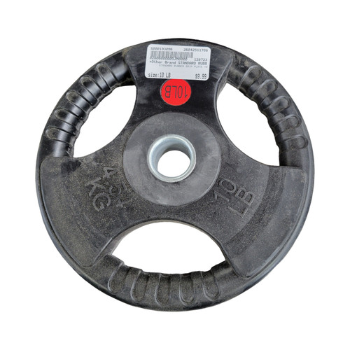 Vist Large View of Product Image Which is Used STANDARD RUBBER GRIP PLATE 10 Standard Plate (Each) 10 lb