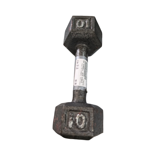 Vist Large View of Product Image Which is Used HEX DUMBBELL 10LB SINGLE Hex Dumbbell (Each) 10 lb