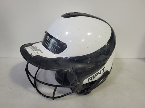 Vist Large View of Product Image Which is Used RIP-IT HELMET Batting Helmet w/Mask Black One Size