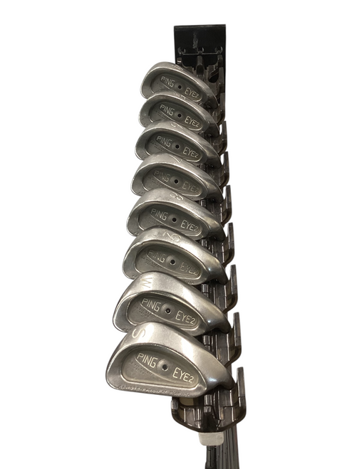 Vist Large View of Product Image Which is Used Ping EYE 2 BLACK DOT Mens Iron Set Right Hand 4 Iron to Sand Wedge