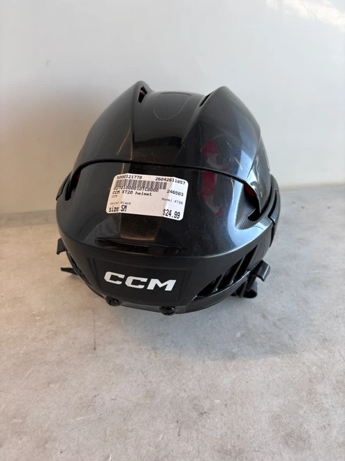 Vist Large View of Product Image Which is Used CCM XT20 Hockey Helmet Only Black SM
