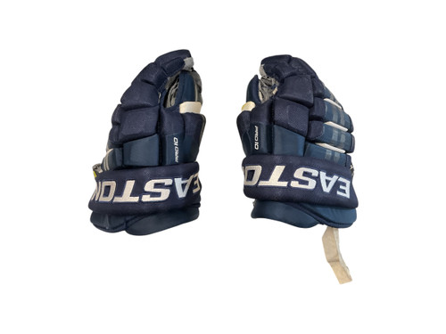 Vist Large View of Product Image Which is Used Easton PRO 10 Senior Gloves Navy Blue 13"