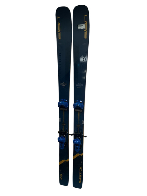 Vist Large View of Product Image Which is Used Elan RIPSTICK Mens DH Ski/Binding Navy Blue 180 cm