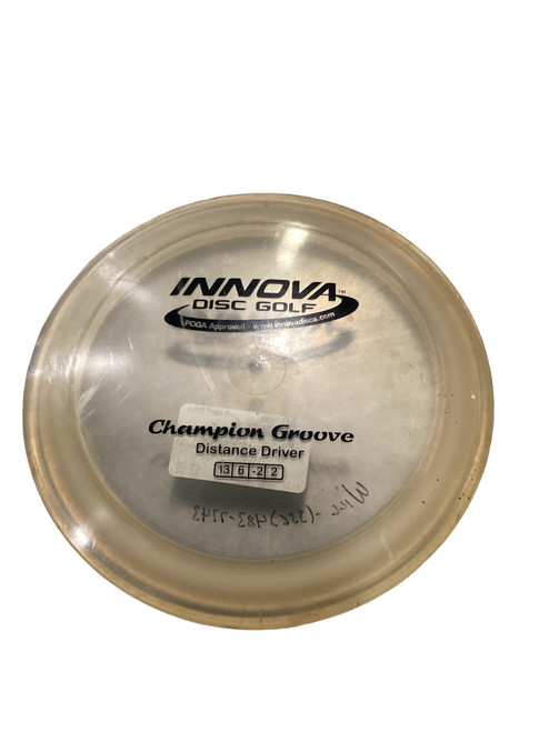 Vist Large View of Product Image Which is Used Innova CHAMPION GROOVE Disc Golf Driver Clear 166g