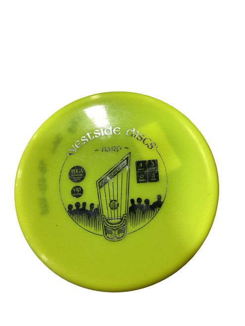 Vist Large View of Product Image Which is Used Westside VIP HARP Disc Golf Putter Yellow 175g