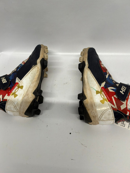 Vist Large View of Product Image Which is Used Under Armour OUT OF HERE BH BB/SB Cleats White Junior 01.5