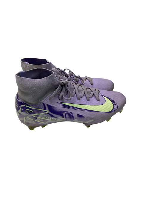 Vist Large View of Product Image Which is Used Nike Soccer Cleats Purple Junior 05