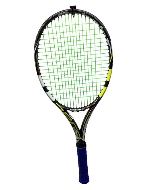 Vist Large View of Product Image Which is Used Babolat AERO PRO DRIVE Adult Tennis Racquet Black 4 1/2"