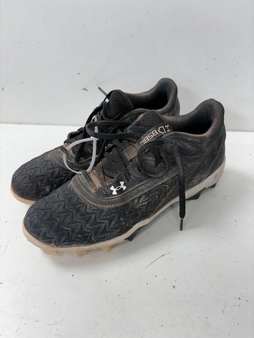 Vist Large View of Product Image Which is Used Under Armour BSBL LOW BB/SB Cleats Black Senior 9