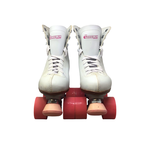 Vist Large View of Product Image Which is Used Chicago QUAD Senior Roller Quad Skates White Senior 6