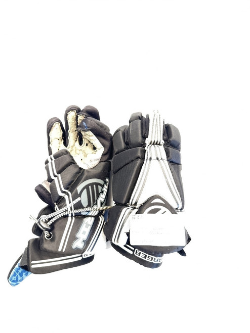 Vist Large View of Product Image Which is Used Maverik CHARGER Lacrosse Gloves Mens Black LG