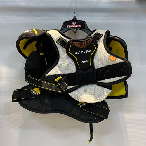 Vist Large View of Product Image Which is Used CCM AS1 SHOULDER PADS Junior Shoulder Pads S/M