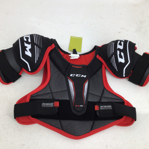 Vist Large View of Product Image Which is Used CCM FT350 SENIOR SM SHOULDER PADS Senior Shoulder Pads SM
