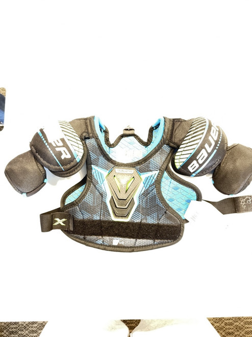 Vist Large View of Product Image Which is Used Bauer X Youth Shoulder Pads LG