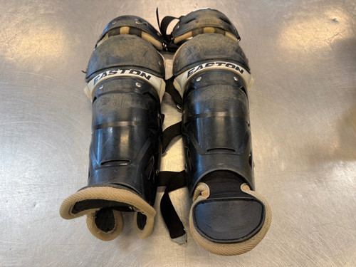Vist Large View of Product Image Which is Used Easton LEGS Catchers Leg Guards Black Youth