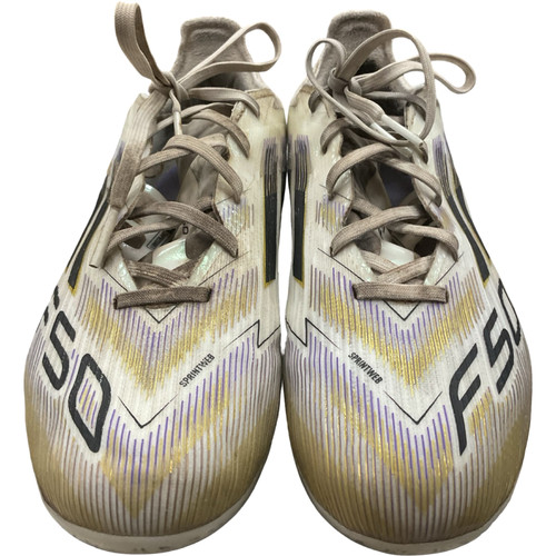 Vist Large View of Product Image Which is Used Adidas AJH7713 Soccer Cleats White Senior 5